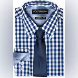 Nick Graham Everywhere Checked Button Down Shirt